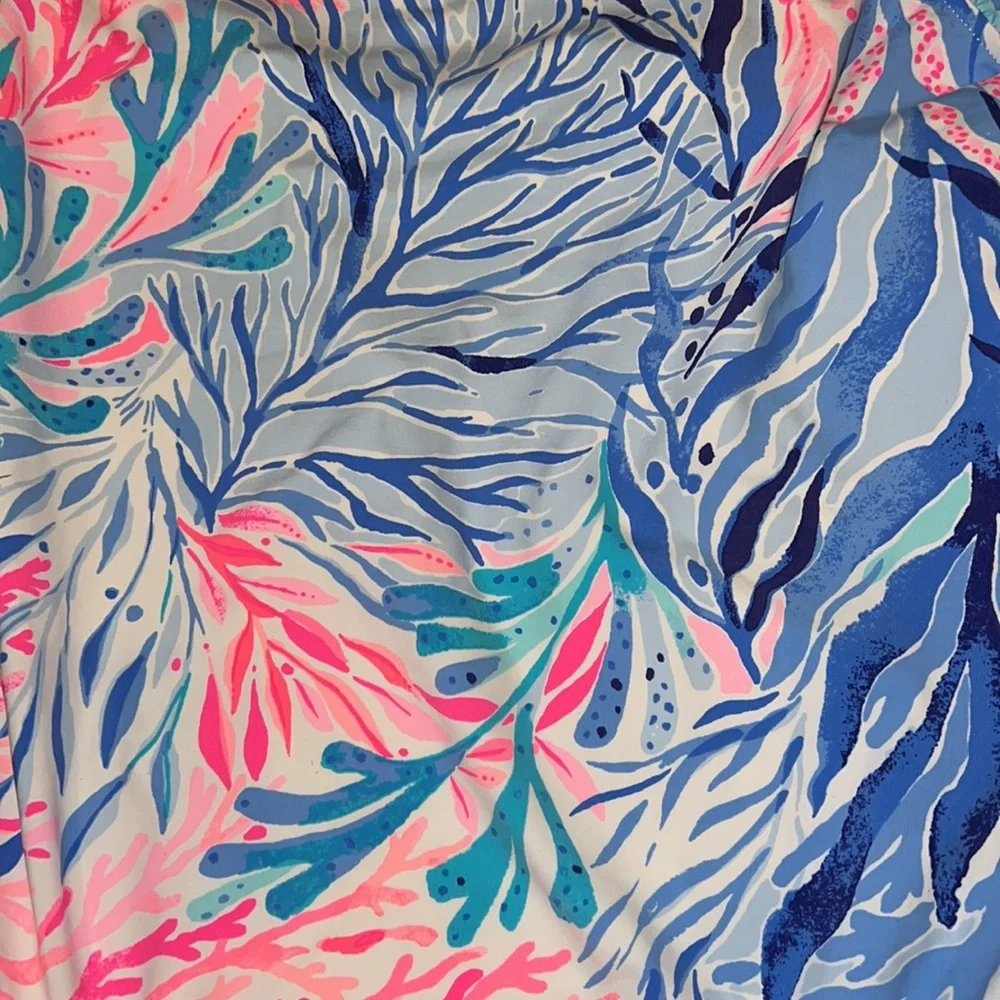 Lilly Pulitzer Kids UPF 50 Juliet Swimsuit Kaleidoscope coral NWT sizes 10&14 - Picture 2 of 12